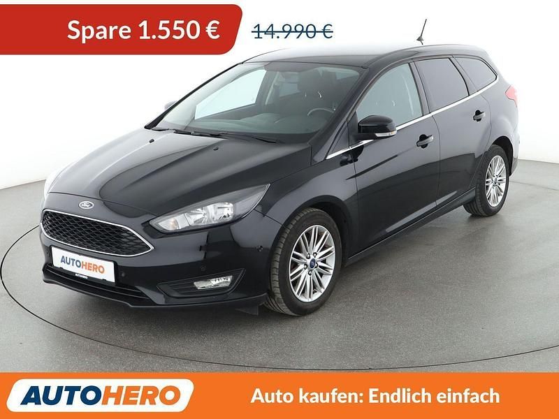 Schwarz Gebraucht 2018 Ford Focus Cool & Connect Kombi | 13.440 € (Fairer Preis) - Bild 1/3