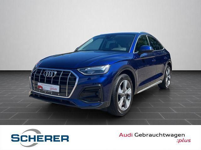 Navarrablau metallic (metallic) Gebraucht 2021 Audi Q5 Sportback Ambiente SUV | 31.900 € (Superpreis) - Bild 1/4