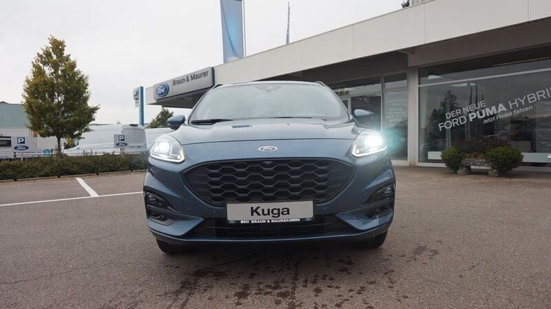 Blau Gebraucht 2023 Ford Kuga ST-Line X SUV | 32.480 € (Etwas zu teuer) - Bild 1/4