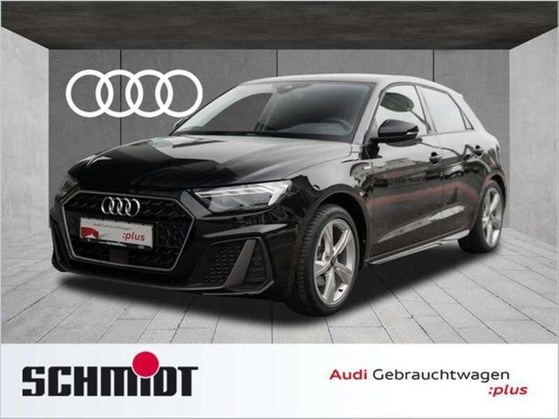 Mythosschwarz metallic Gebraucht 2023 Audi A1 Sportback S-Line Kleinwagen | 27.440 € (Fairer Preis) - Bild 1/2