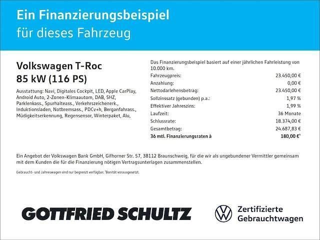 Weiß Gebraucht 2024 VW T-Roc Life SUV | 23.450 € (Guter Preis) - Bild 1/1