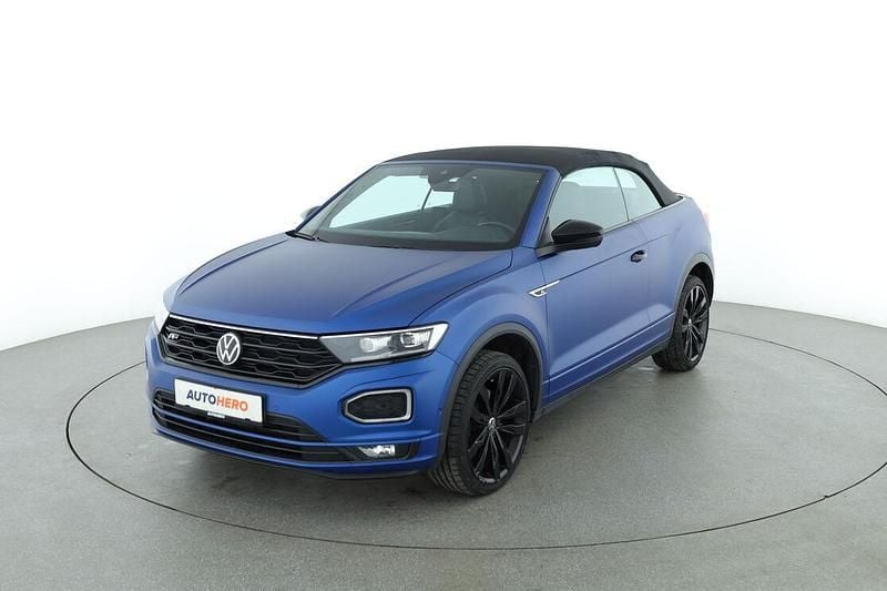 Blau Gebraucht 2021 VW T-Roc Cabriolet R-line Cabrio | 22.680 € (Fairer Preis) - Bild 1/3
