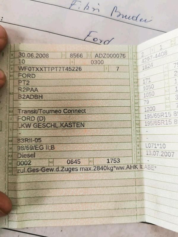 Weiß Gebraucht 2008 Ford Transit Van / Kleinbus | 3.500 € (Etwas zu teuer) - Bild 1/4