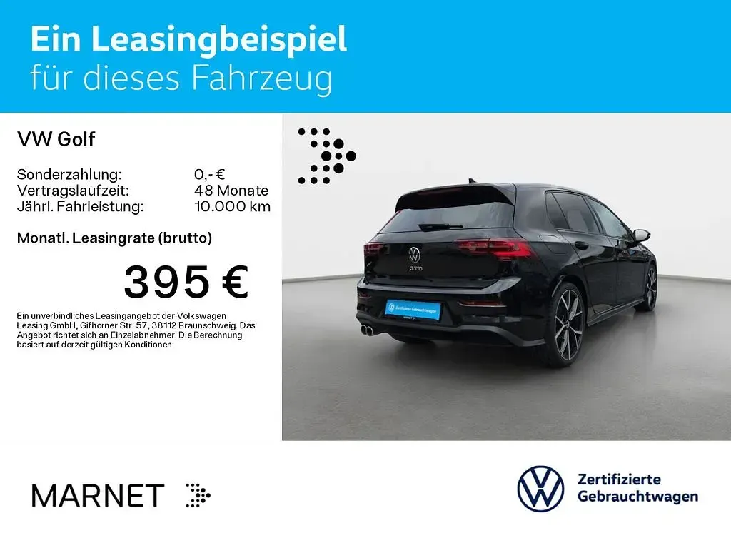 Gebraucht VW Golf VIII Sound 200 PS (147 kW) 2024 Deep black perleffekt Limousine