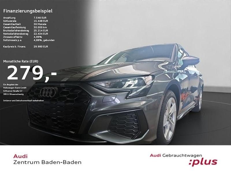 Daytonagrau perleffekt Gebraucht 2022 Audi A3 Sportback e-tron Ambiente Limousine | 29.670 € (Etwas zu teuer) - Bild 1/4