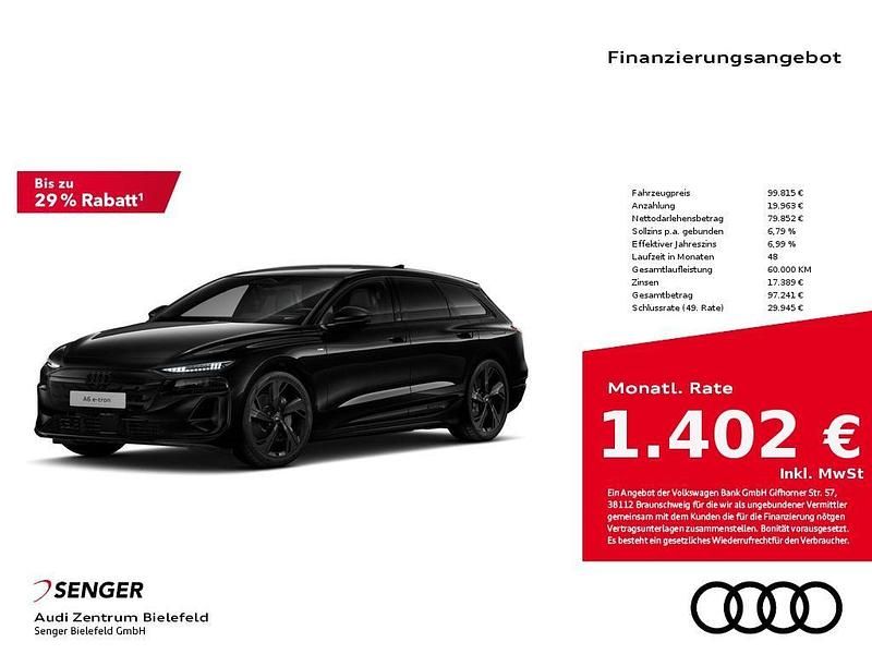 Schwarz Neu 2025 Audi A6 e-tron Performance Kombi | 99.815 € - Bild 1/4