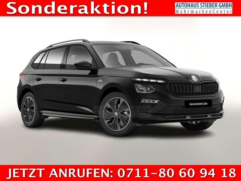 Magic black metallic Neu 2025 Skoda Kamiq Monte Carlo SUV | 32.258 € (Fairer Preis) - Bild 1/4