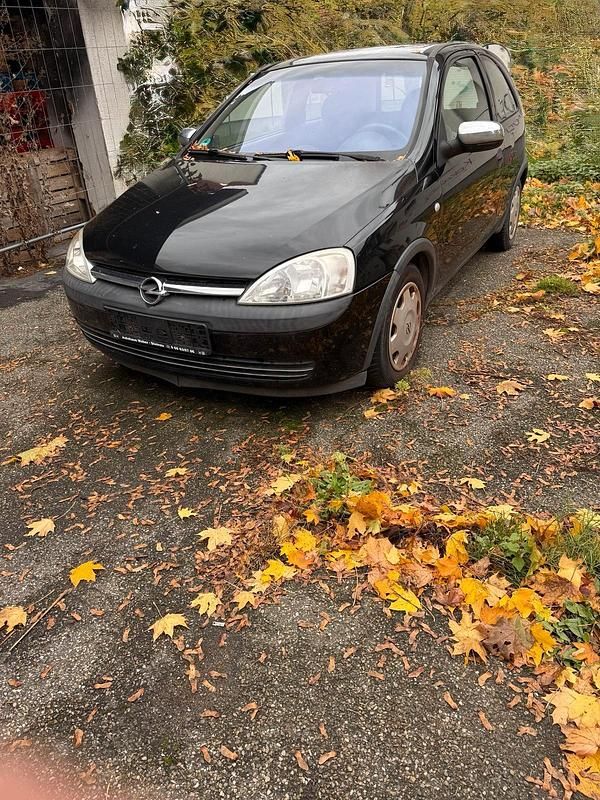 Schwarz Gebraucht 2002 Opel Corsa Kleinwagen | 500 € (Superpreis) - Bild 1/4