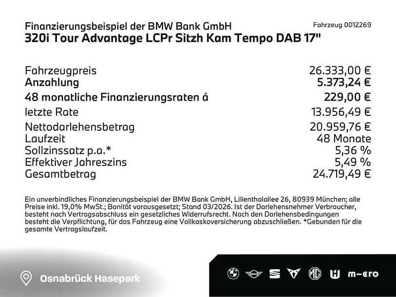 Gebraucht BMW 320 Advantage 184 PS (135 kW) 2022 Schwarz