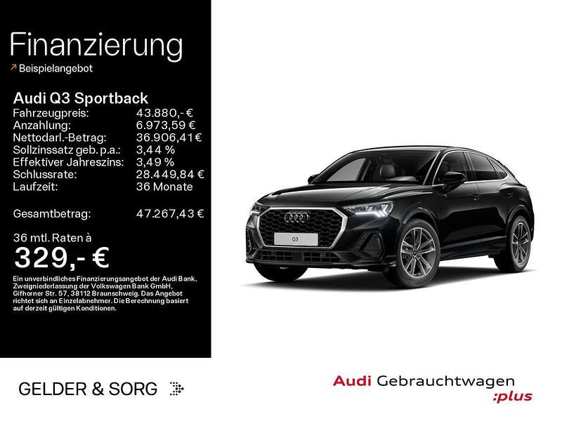 Gebraucht Audi Q3 150 PS (110 kW) 2025 Mythosschwarz metallic SUV