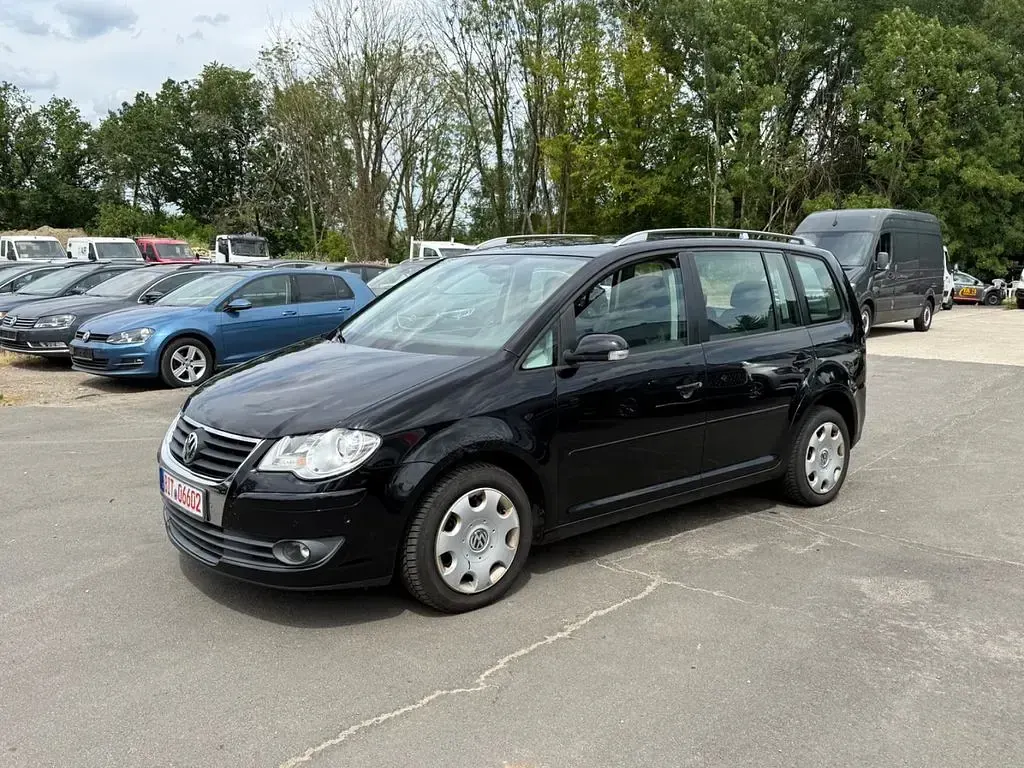Gebraucht VW Touran Highline 105 PS (77 kW) 2009 Schwarz Van / Kleinbus