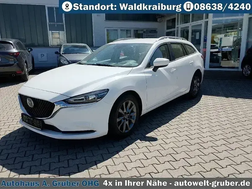 Gebraucht Mazda 6 Prime-Line 145 PS (106 kW) 2022 Arctic white Kombi