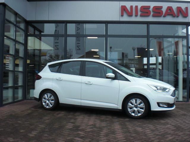 Gebraucht Ford C-MAX Titanium 125 PS (91 kW) 2018 Weiß Van / Kleinbus