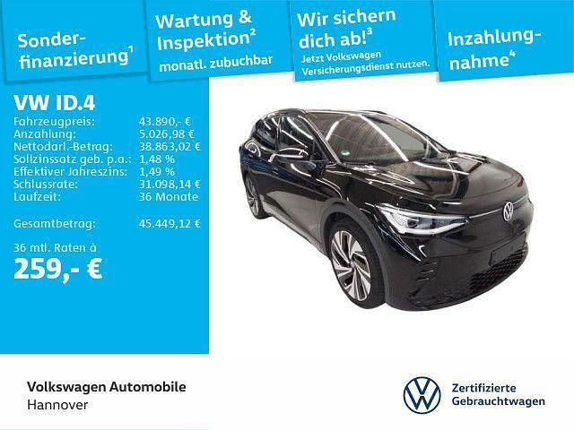 Grenadillschwarz metallic Gebraucht 2025 VW ID.4 GTX SUV | 43.890 € (Fairer Preis) - Bild 1/3