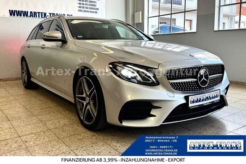 Silber Gebraucht 2016 Mercedes E220 AMG line Limousine | 18.990 € (Guter Preis) - Bild 1/4