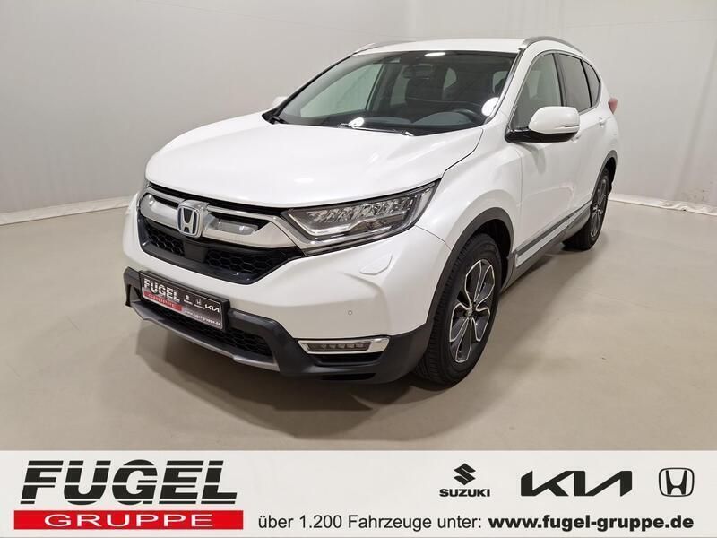 Platinum white p. Gebraucht 2021 Honda CR-V Hybrid SUV | 26.899 € (Fairer Preis) - Bild 1/4