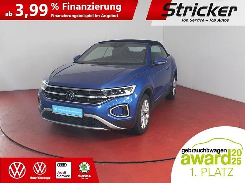 Gebraucht VW T-Roc Cabriolet Style 116 PS (85 kW) 2024 Ravennablau metallic (metallic) Cabrio