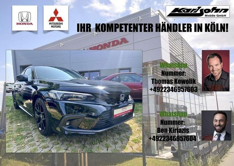 Crystal black pearl Gebraucht 2023 Honda Civic Hybrid Limousine | 29.990 € (Guter Preis) - Bild 1/3