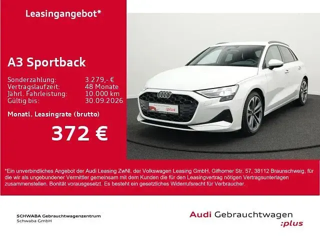 Gebraucht Audi A3 Advanced 150 PS (110 kW) 2025 Gletscherweiß metallic Limousine