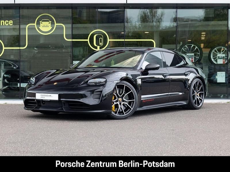 Tiefschwarzmetallic Gebraucht 2022 Porsche Taycan Turbo S Sport Turismo Limousine | 124.900 € - Bild 1/4