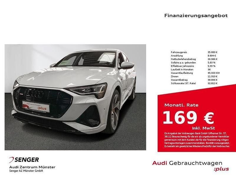Gebraucht Audi e-tron Ambiente 230 kW (313 PS) 2022 Gletscherweiß metallic SUV