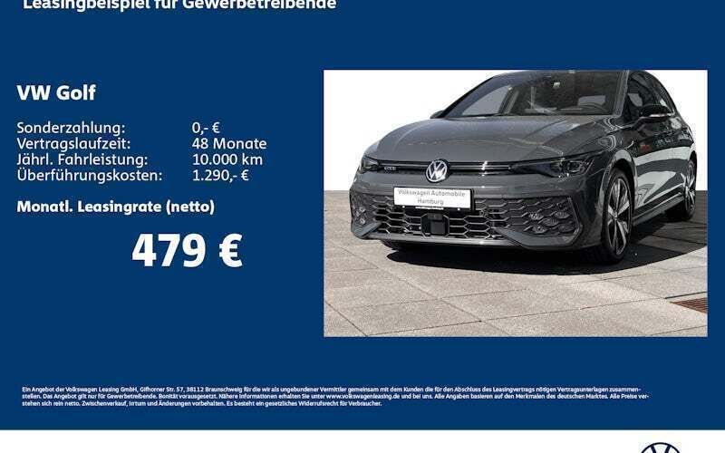 Grau Neu 2025 VW Golf VIII GTE Limousine | 56.180 € - Bild 1/4