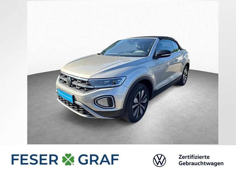 Ivory silver metallic schwarz Gebraucht 2025 VW T-Roc Cabriolet Cabrio | 41.690 € (Teuer) - Bild 1/2