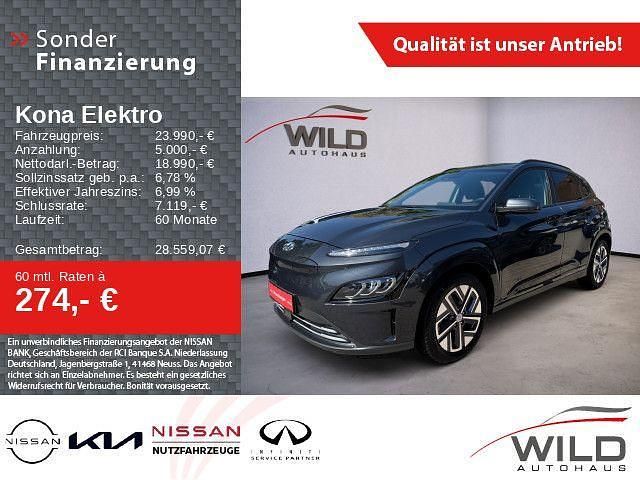 Schwarz Gebraucht 2022 Hyundai Kona Trend SUV | 23.990 € (Fairer Preis) - Bild 1/4