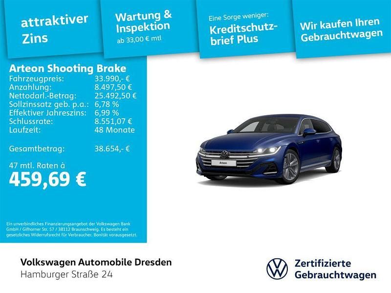 Lapiz blue metallic Gebraucht 2022 VW Arteon R-line Kombi | 33.990 € (Fairer Preis) - Bild 1/4