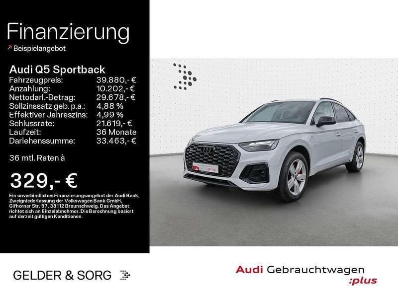 Gletscherweiß metallic Gebraucht 2021 Audi Q5 S-Line SUV | 39.880 € (Etwas zu teuer) - Bild 1/4