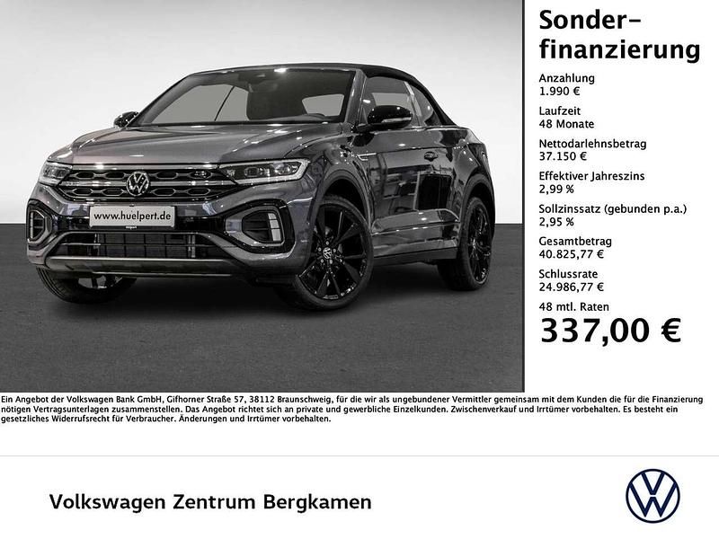 Neu VW T-Roc Cabriolet R-line 150 PS (110 kW) 2026 Rauchgrau metallic schwarz Cabrio