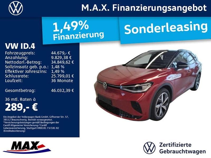 Kings red metallic Gebraucht 2025 VW ID.4 GTX SUV | 44.679 € (Fairer Preis) - Bild 1/3