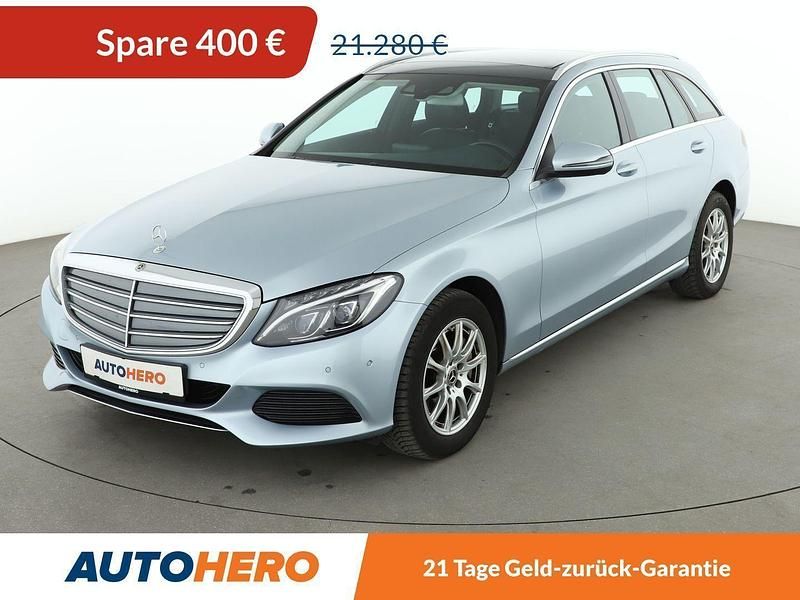 Silber Gebraucht 2017 Mercedes C250 Exclusive Kombi | 19.980 € (Fairer Preis) - Bild 1/3