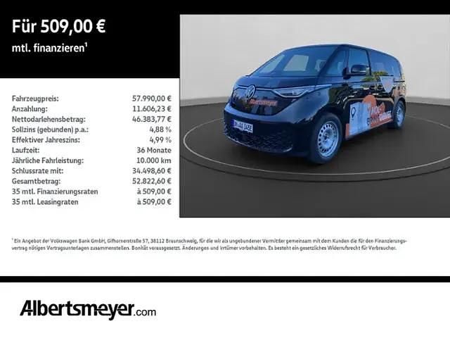 Schwarz Gebraucht 2025 VW ID. Buzz Pro Van / Kleinbus | 57.989 € (Etwas zu teuer) - Bild 1/4