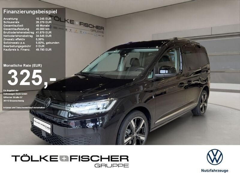 Deep black perleffekt Neu 2024 VW Caddy Style Van / Kleinbus | 49.790 € - Bild 1/4