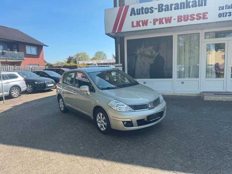 Silber Gebraucht 2008 Nissan Tiida Visia Limousine | 1.499 € - Bild 1/4