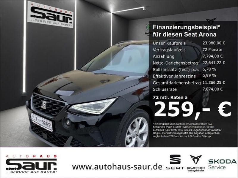 Schwarz Gebraucht 2024 Seat Arona FR SUV | 23.980 € (Teuer) - Bild 1/4