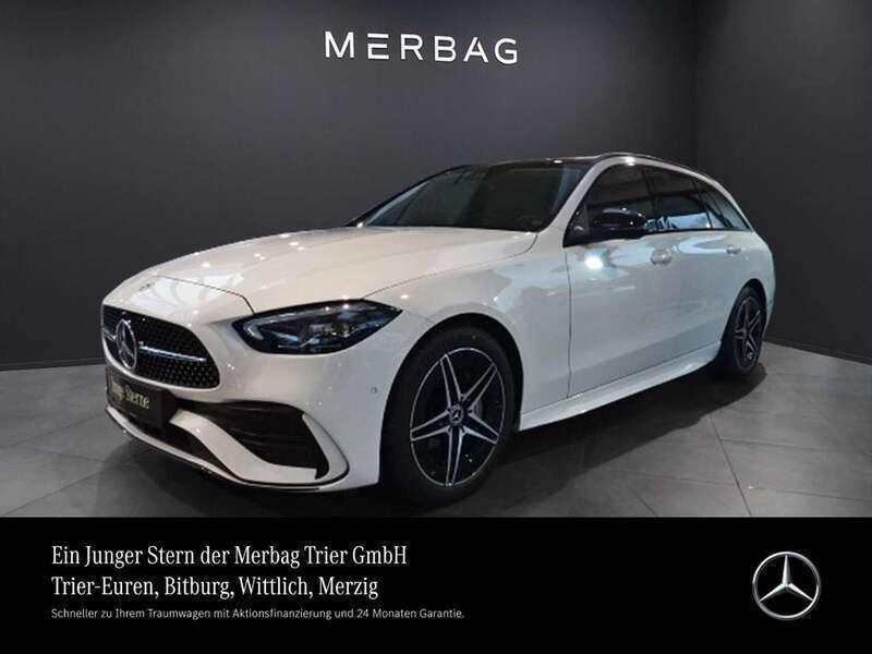 Unilack polarweiß Gebraucht 2023 Mercedes C200 AMG Kombi | 39.760 € (Fairer Preis) - Bild 1/4