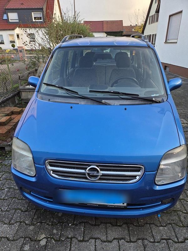 Blau Gebraucht 2002 Opel Agila Kleinwagen | 999 € (Guter Preis) - Bild 1/4