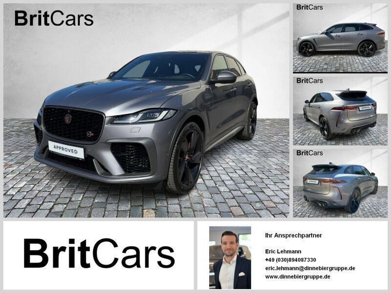 Grau (metallic) Gebraucht 2022 Jaguar F-Pace SVR SUV | 69.450 € (Etwas zu teuer) - Bild 1/3