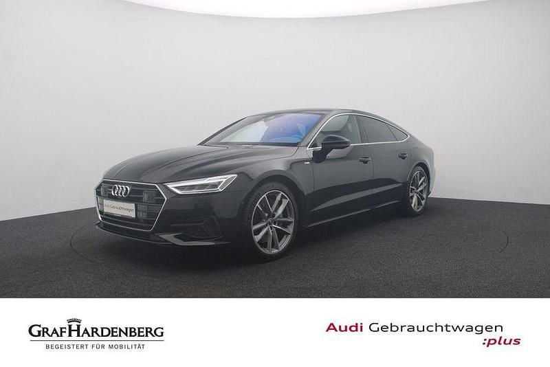 Schwarz Gebraucht 2022 Audi A7 Sportback S-Line Kleinwagen | 43.880 € (Guter Preis) - Bild 1/4