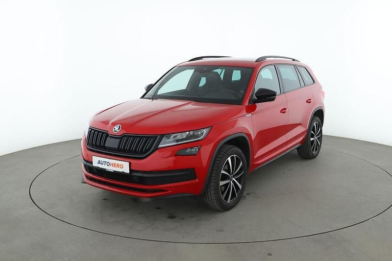 Rot Gebraucht 2020 Skoda Kodiaq SportLine SUV | 26.400 € (Etwas zu teuer) - Bild 1/3