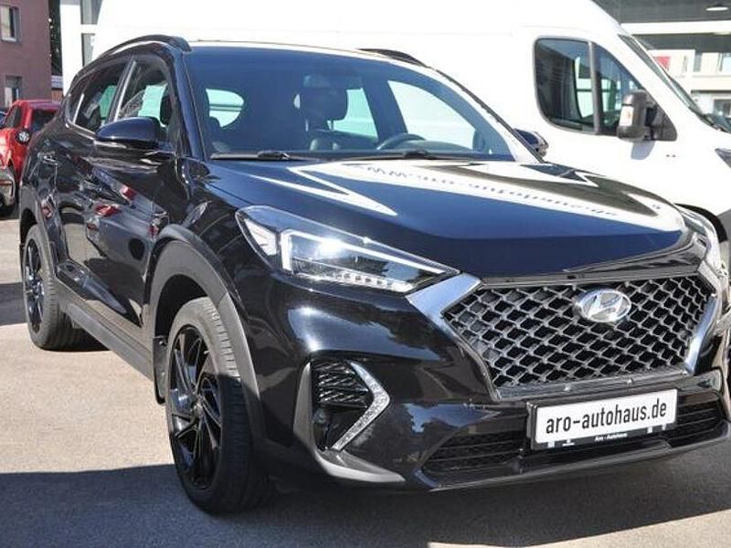Schwarz (metallic) Gebraucht 2021 Hyundai Tucson N Line SUV | 21.990 € (Guter Preis) - Bild 1/4