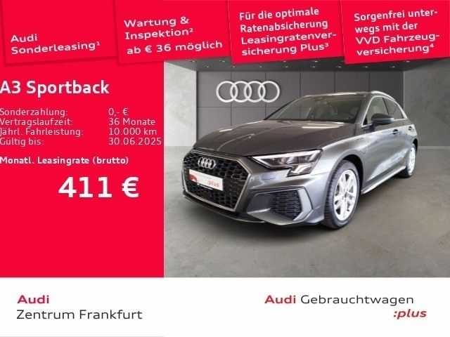 Daytonagrau perleffekt/daytonagrau perleffekt Gebraucht 2024 Audi A3 Sportback e-tron S-Line Limousine | 36.929 € (Teuer) - Bild 1/2