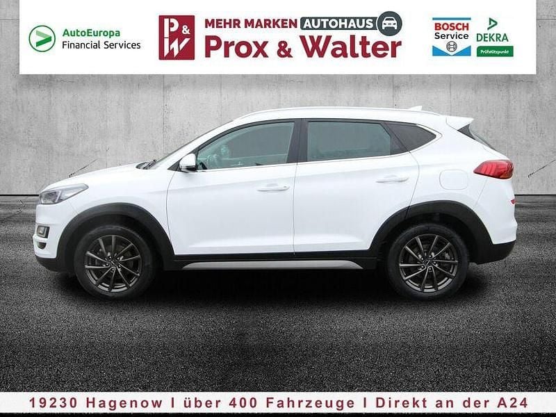 Gebraucht Hyundai Tucson 136 PS (100 kW) 2019 Polar white (weiß) SUV