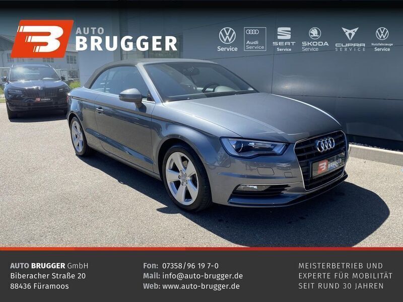 Monsungrau Gebraucht 2015 Audi A3 Cabriolet Ambition Cabrio | 19.880 € (Fairer Preis) - Bild 1/4