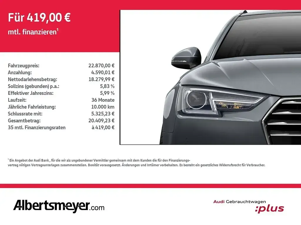 Gebraucht Audi A4 Design 190 PS (139 kW) 2019 Monsungrau metallic Kombi