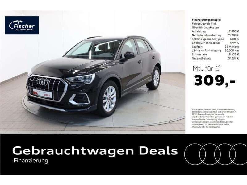 Schwarz Gebraucht 2022 Audi Q3 Advanced SUV | 32.980 € (Fairer Preis) - Bild 1/4