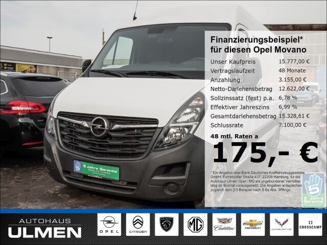 Mineral/polar weiss (055p) Gebraucht 2020 Opel Movano Van | 15.777 € (Superpreis) - Bild 1/4
