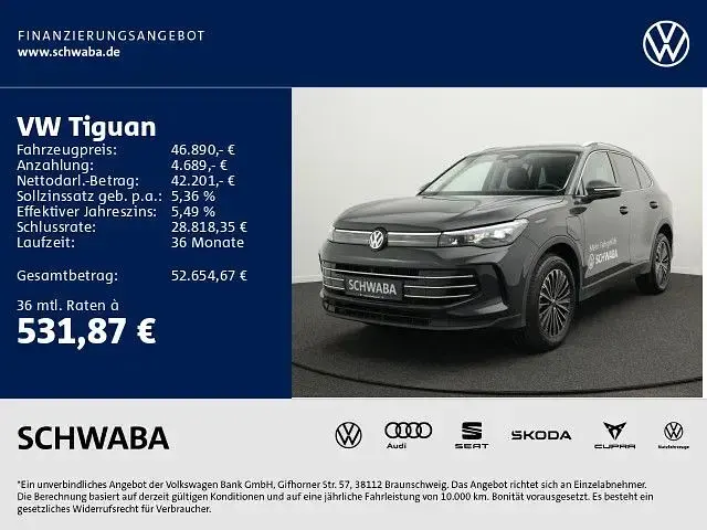 Gebraucht VW Tiguan Elegance 204 PS (150 kW) 2026 Uranograu SUV